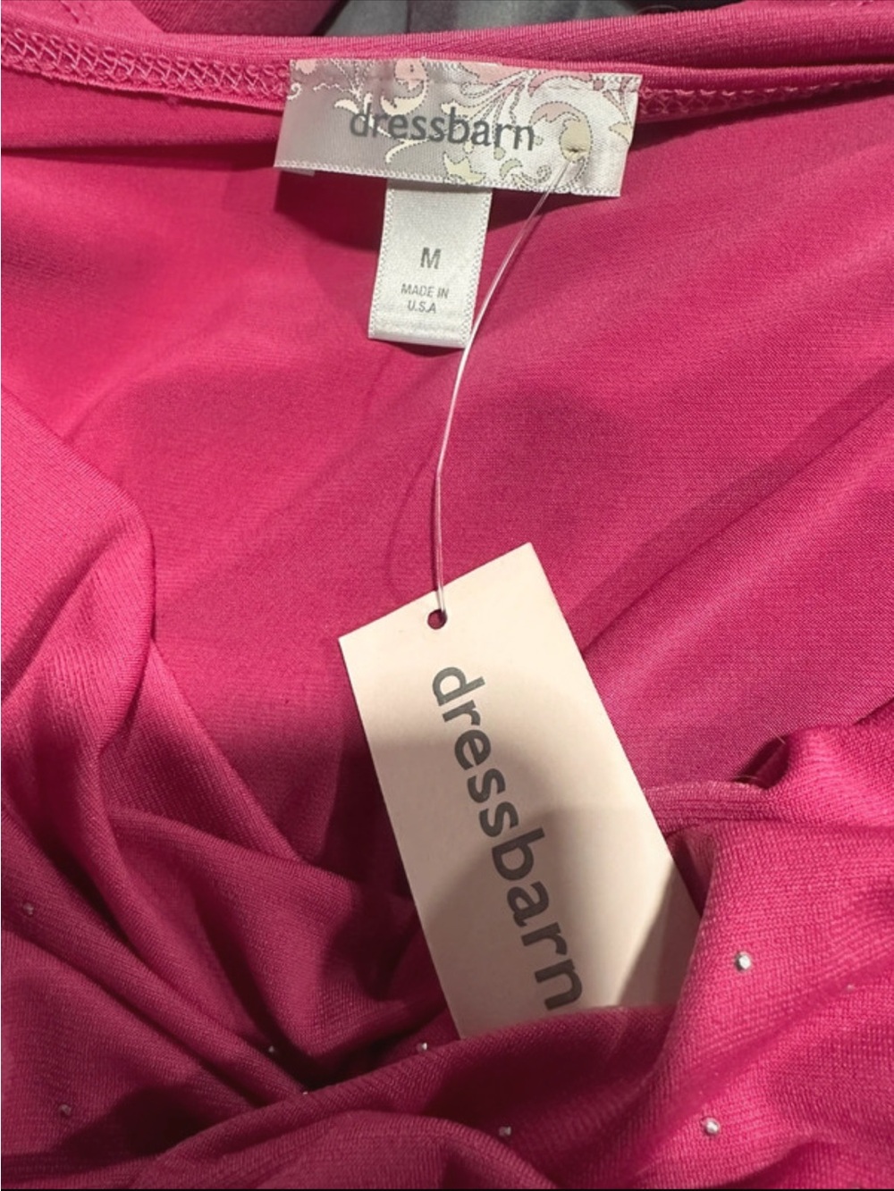 dressbarn Hot Pink Sleeveless Cowl Neck Top - Picture 6 of 6